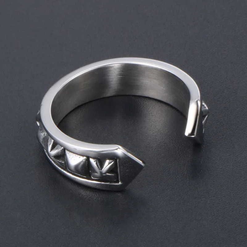 Винтажное Ретро резное Открытое кольцо для пары Tide мужское женское с хвостом из