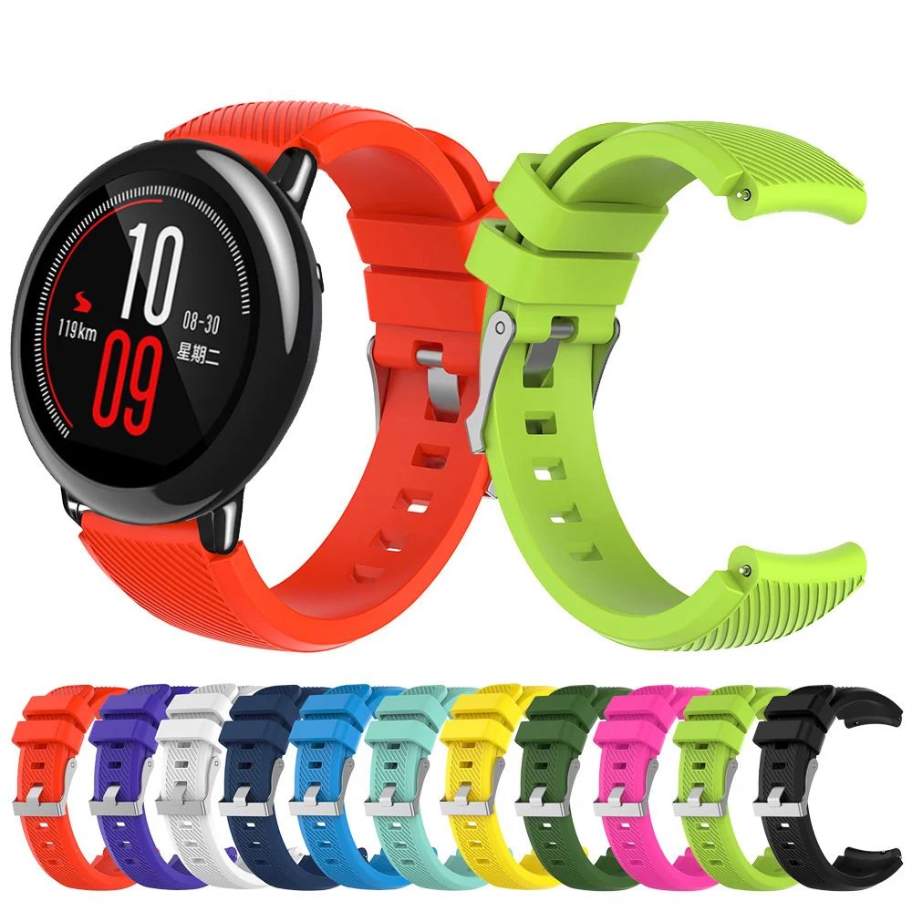 Сменный силиконовый ремешок для наручных часов браслет Xiaomi Huami AMAZFIT Pace 22 см