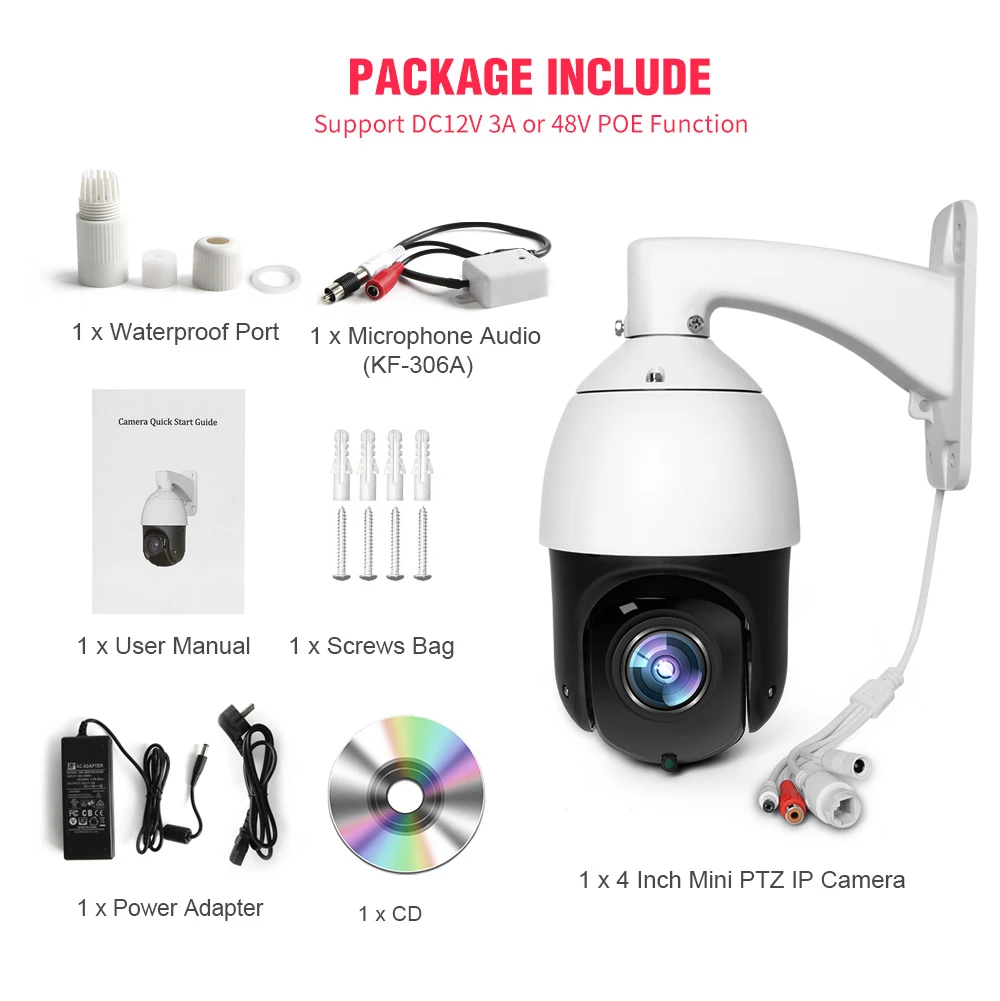 AI автоматическое слежение PTZ IP камера POE 30X зум 1080P H.265 AI человеческое тело лицо Масштабирование Программирование пресеты патрульные Открытый ИК 80 м