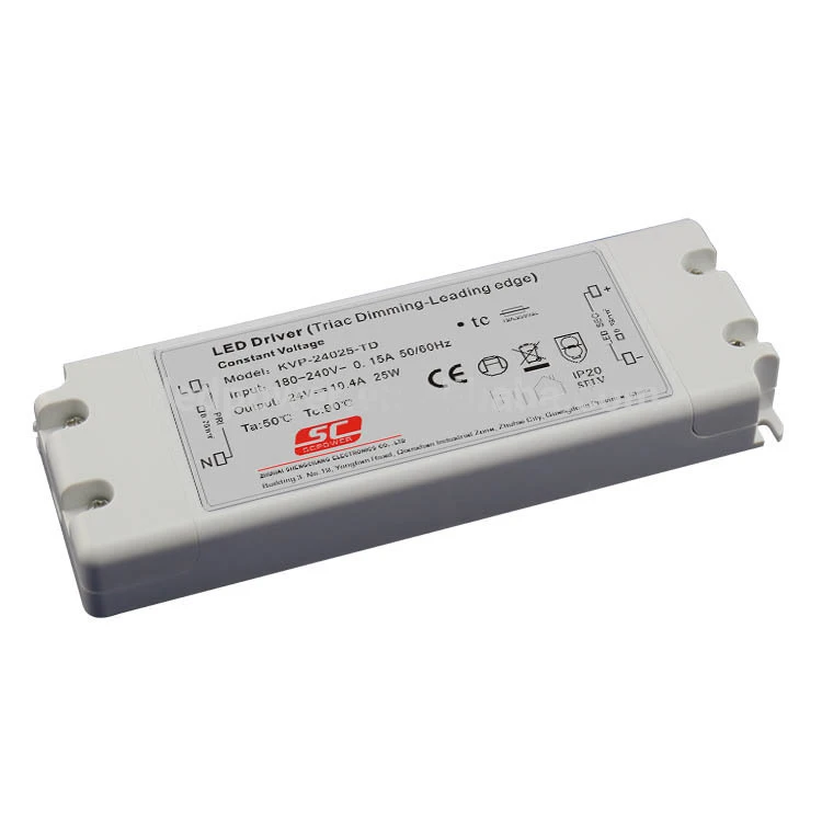 ШИМ 24 В 25 Вт Triac затемнения светодиодный драйвер AC 220 до 12 источника питания