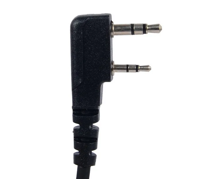 XQF 2 Pin with Lamp Earhook Earpiece Black for KENWOOD TK3207 BAOFENG UV5R TYT WOUXUN PUXING Walkie Talkie Series
