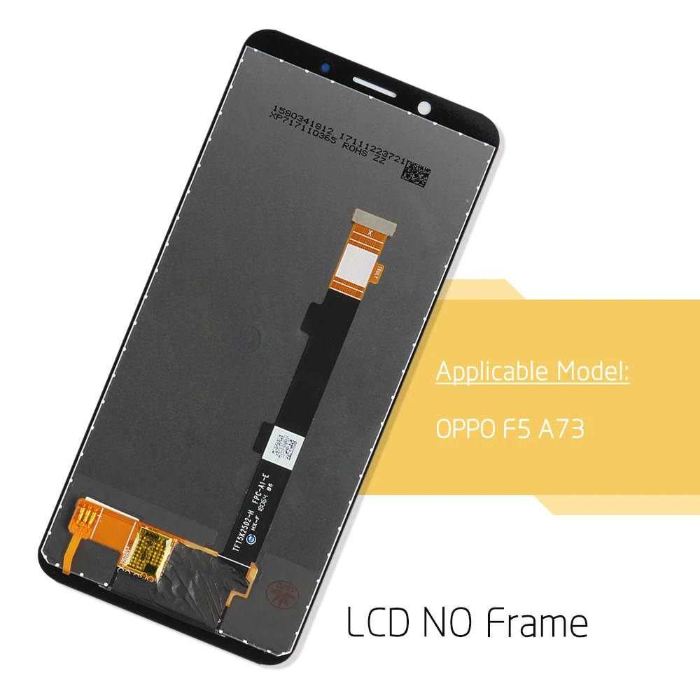 6.0" For Oppo F5 LCD Display Touch Screen Digitizer Assembly Replacement Parts With Frame A73 | Мобильные телефоны и