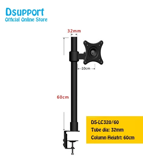 LC320-60 Настольный зажим 10-2" ЖК-светодиодный кронштейн для телевизора, свободный подъем, полное вращение, держатель для монитора, подставка для монитора - Цвет: LC320-60