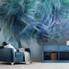 Настенные росписи на заказ, 3D Современные Абстрактные Художественные обои с цветными линиями, декоративное покрытие для стен гостиной, спальни