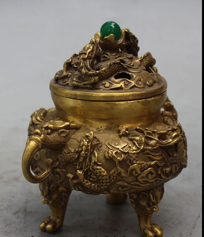 Песня voge gem S0021 5 &quotуказан Китайский Фэншуй бронза латунь 9 Дракон Ладан горелки