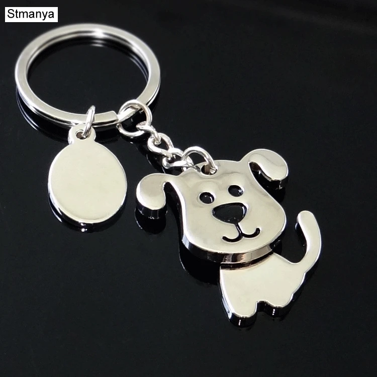 

Hot Men New Shaking Dog High Quality Metal Key Chain Bag Fashion Accessories New Women Best gift Jewelry K1968