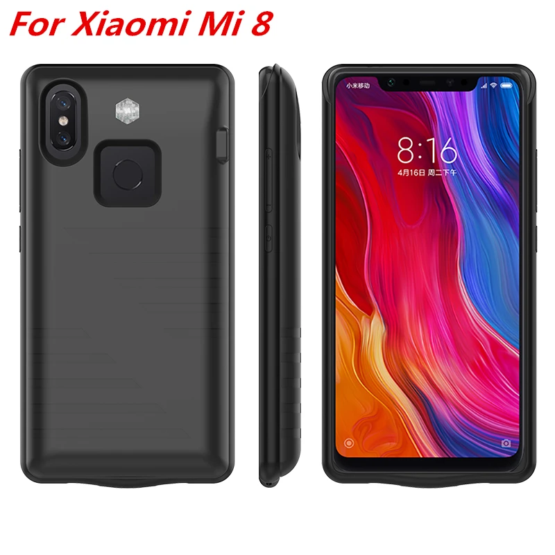 Для Xiaomi mi 8 Батарея Зарядное устройство случае Внешний Smart Капа чехол Чехол для