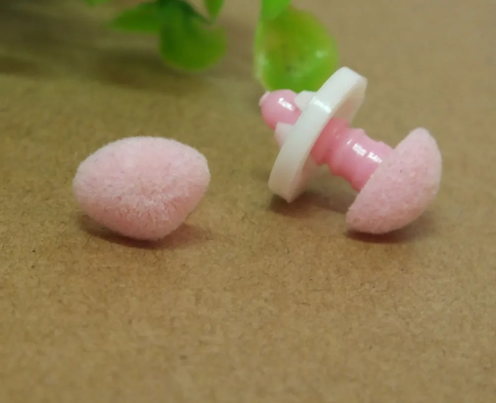 Бархатный треугольный безопасный нос с шайбой 30 шт./лот смешанные цвета разные