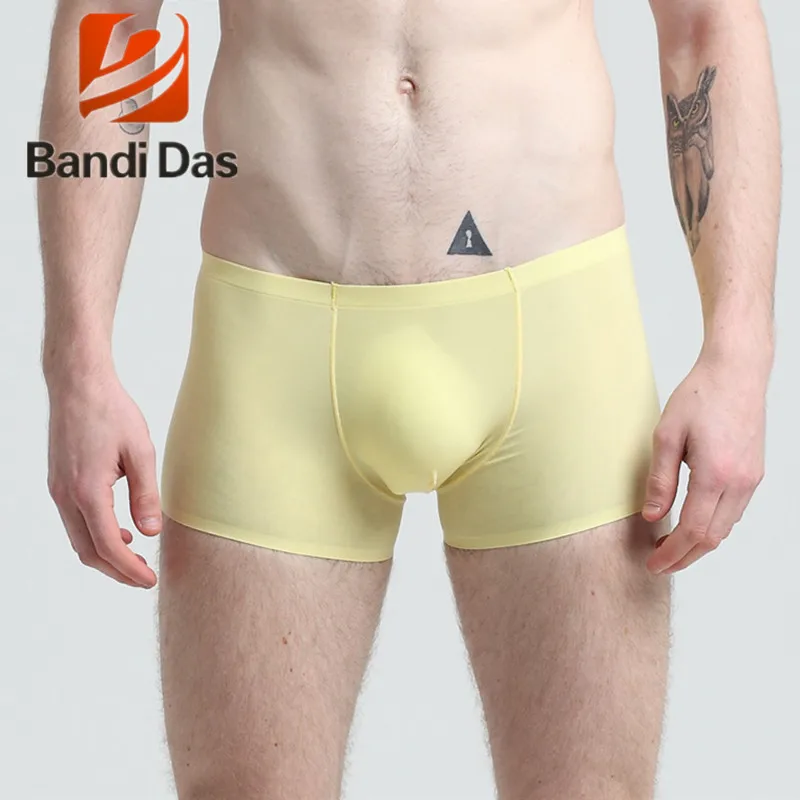 Мужские боксеры от бренда Bandi Das мужские прозрачные из ледяного шелка