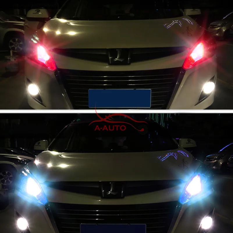 2 шт. T10 W5W светодио дный огни автомобиля лампы RGB с дистанционным Управление 194 168