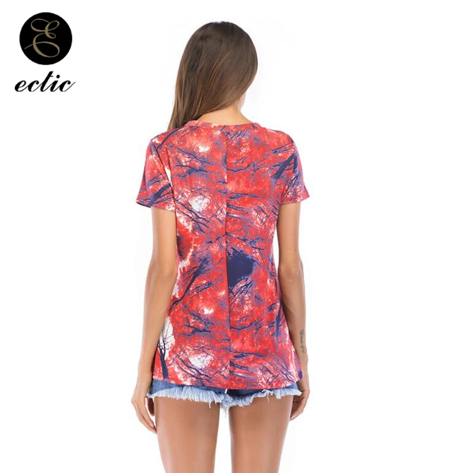 Tie Dye Tshirts Vetement Femme 2019 модная градиентная футболка Панк рейв забавная Футболка