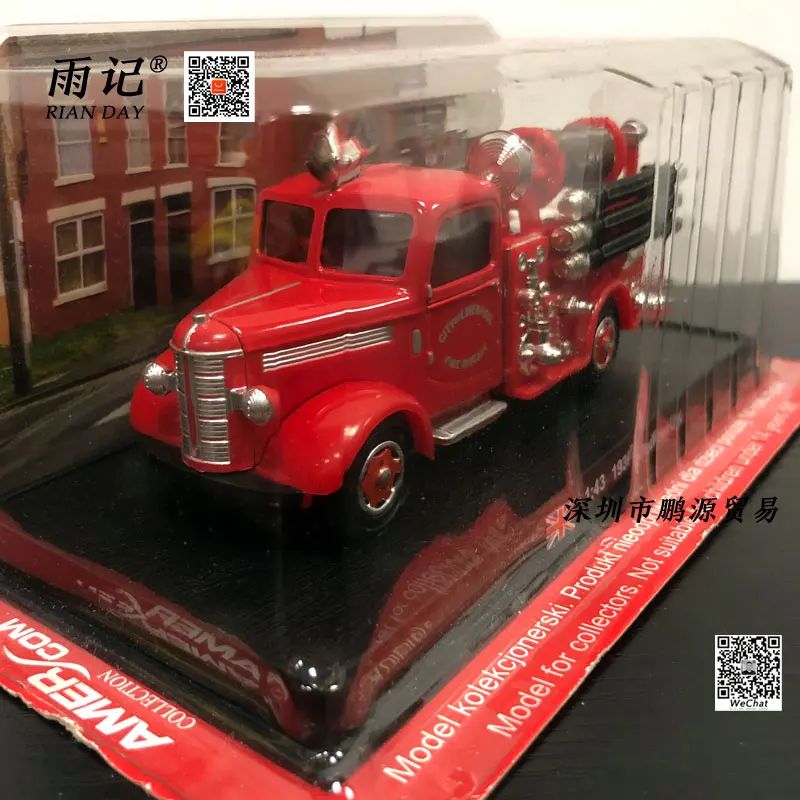 AMER 1/43 масштабная модель автомобиля Toys 1939 bedford UK Fire Engine литая фотоигрушка для