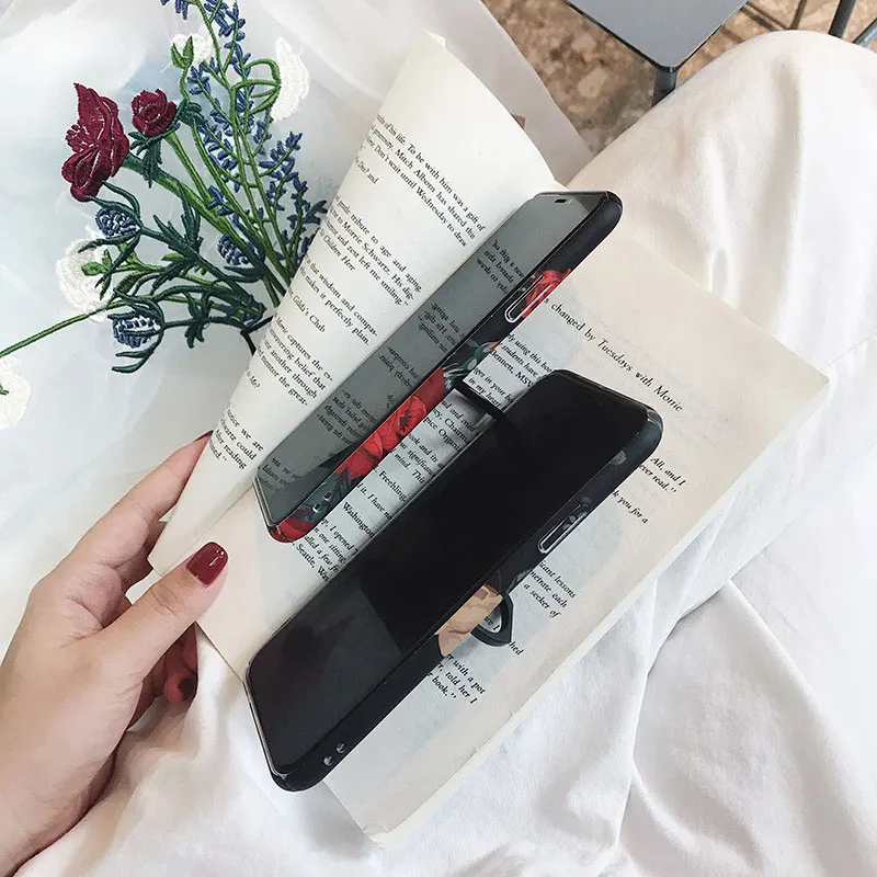 Чехол для телефона в стиле ретро с изображением розы и кольца цветами iphone 8 7 6 6s Plus