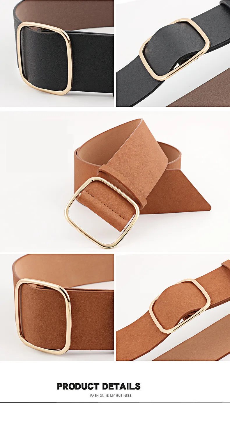 Winfox, винтажный, черный, коричневый, красный, 6,5 см, широкий из искусственной кожи, ремни для женщин, квадратный, золотой сплав, пряжка, женский пояс для платья, джинсовый ремень