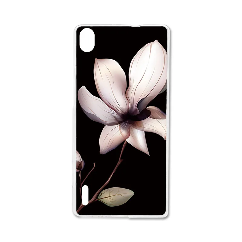 Ojeleye DIY узорный силиконовый чехол для huawei Ascend P7 Чехол Мягкий ТПУ чехол на телефон с изображениями героев мультфильмов для huawei P7 Чехлы противоударный чехол