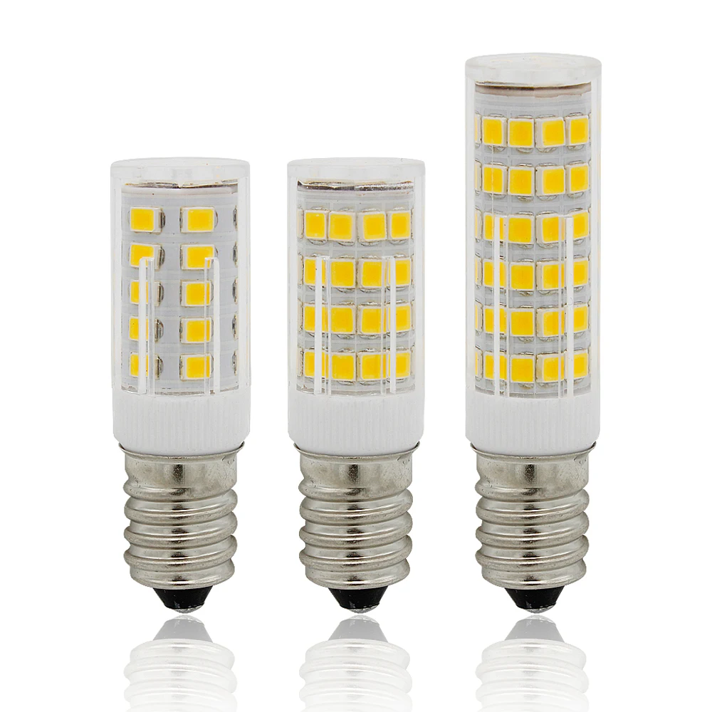 E14 LED Lamp 3W 4W 5W 220V 230V Ceramic Light SMD 2835 Corn Bulb Replace 20w 30w 40w Halogen for Candle Chandelier Refrigerator