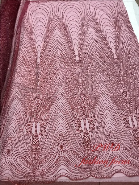 wine red Блестящая Алмазная блестящая сетчатая ткань свадебное платье кристальная белая клееная блестящая трендовая сверкающая Ткань для шитья своими руками - Цвет: wine red