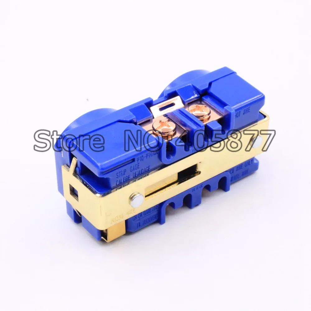 5 шт. x Hi-Fi Медь покрытием AC Мощность бар туда и обратно нам розетка настенная |