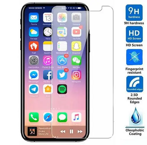 Для iPhone X Закаленное стекло Передняя Оригинальная защитная пленка 9H