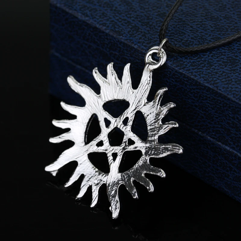 Сверхъестественная пентаграмма тайна АНТИЧНОСТЬ подвеска кожаная ожерелье Дин