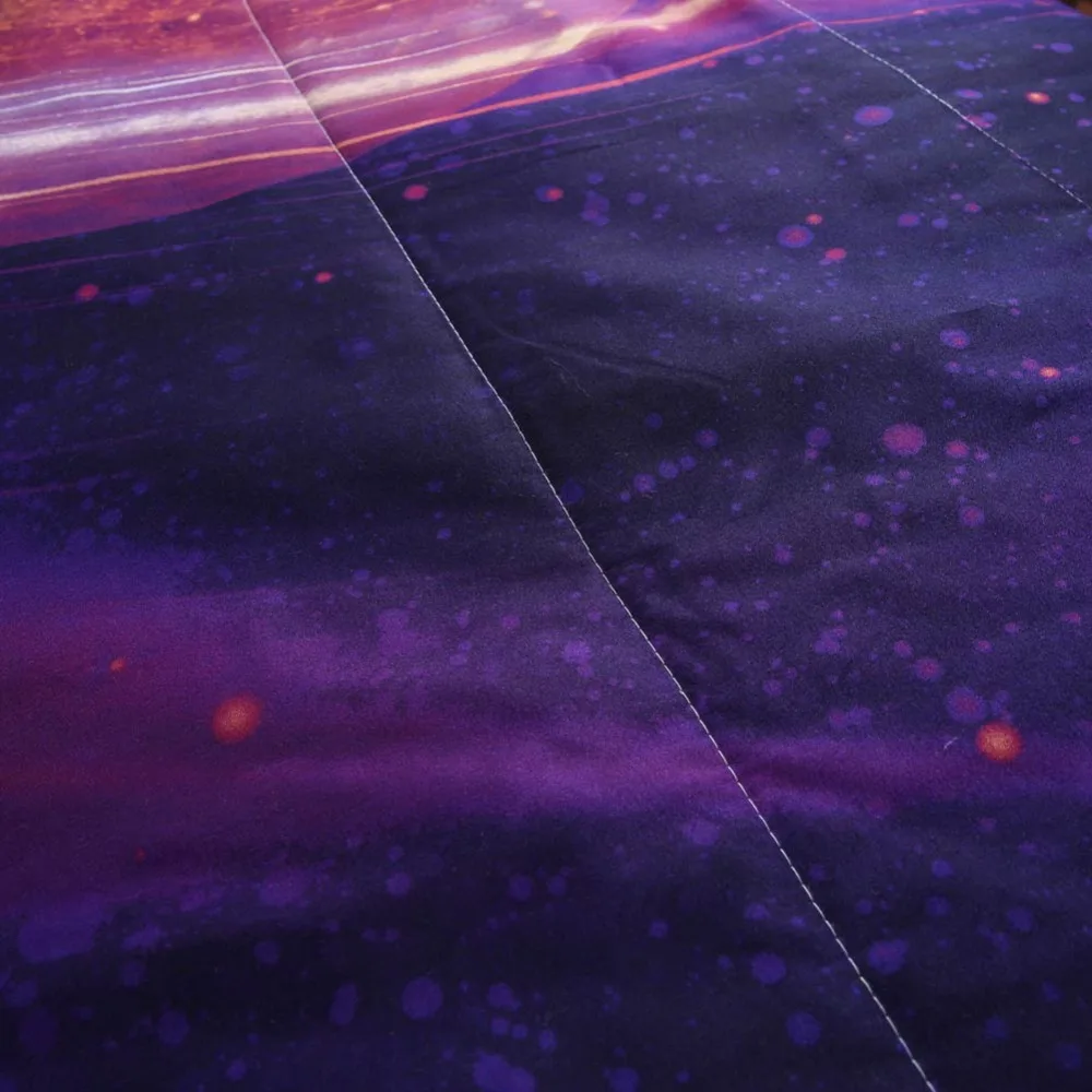 Galaxy пространство небо Стёганое одеяло ing Тонкий плед шить полиэстер ткань полиэстер Наполнитель queen 3 шт., стеганый набор наволочки