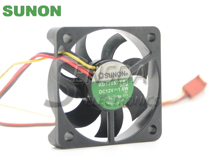 Осевой вентилятор охлаждения для Sunon DC Fan KD1205PFB1 5x5x1 5 см 12 в пост. Тока 1 6 Вт|dc fan|sunon dc
