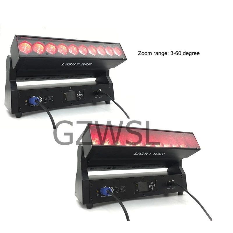 10x30 Вт RGBW высокий яркий светодиодный зум моющийся движущийся планка|Эффект