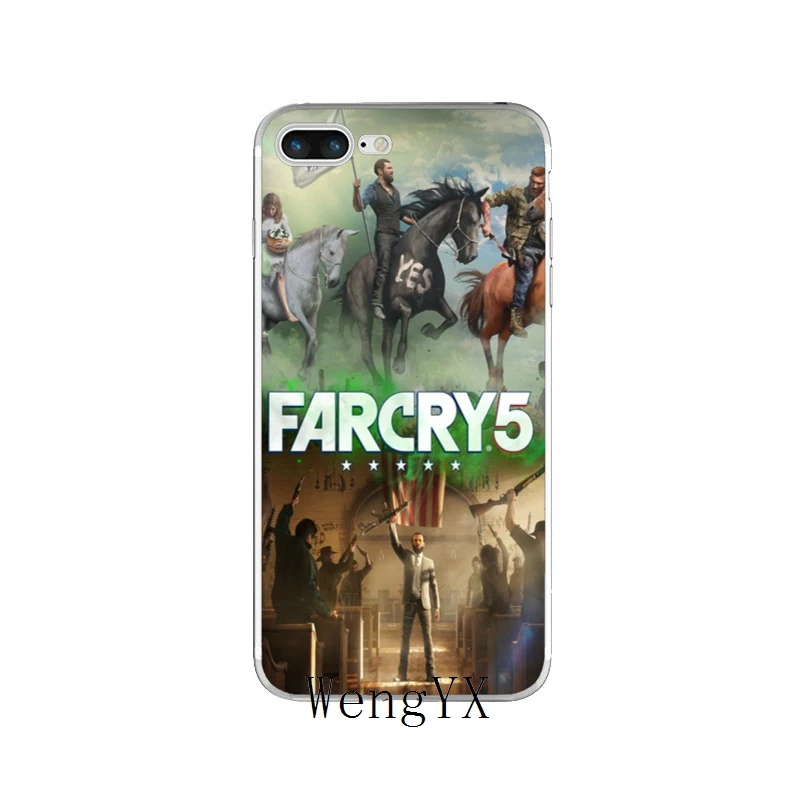 Модные игры Far Cry 5 Шаблон Логотипа Силиконовый мягкий чехол для телефона для Huawei Honor 4C 5A 5X 5C 6 X Play 6X 6A 6C pro 7X8 9 Lite V8 V10 - Цвет: FarCry5A12