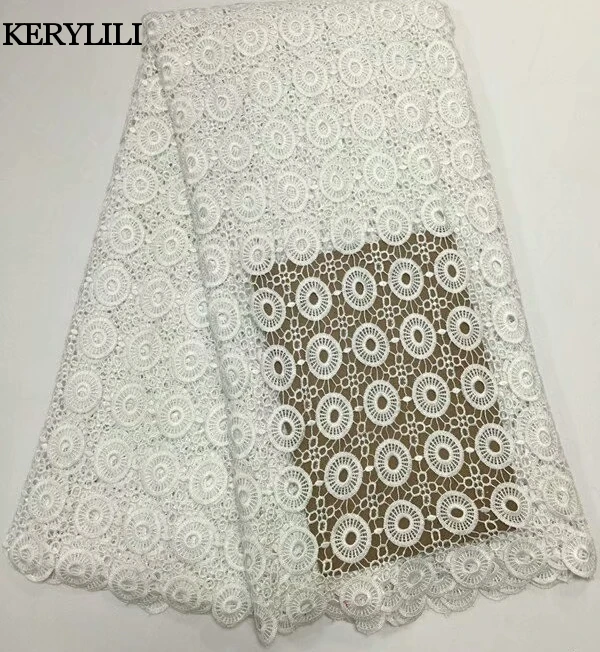 KER YILI швейная ткань красный африканский шнур кружевная ФРАНЦУЗСКИЙ гипюр
