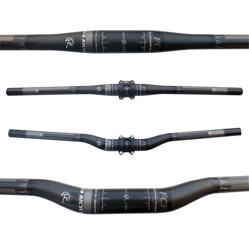 Распродажа 2015 новый углеродный руль FCFB FW черный серый комплект для горного