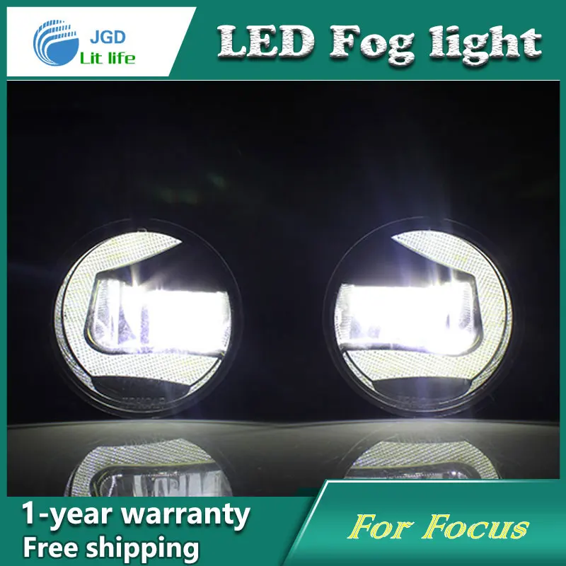 Супер белые светодиодные дневные ходовые огни чехол для Ford Focus 2005-2014 Drl световая
