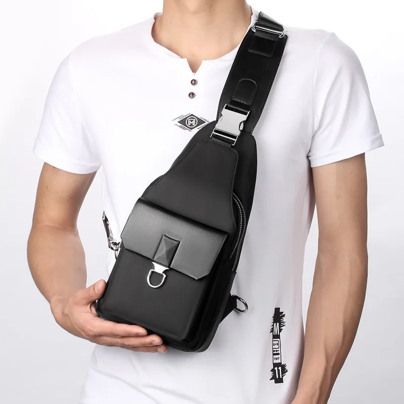 Новый Для мужчин Оксфорд Водонепроницаемый груди пакет Спорт на открытом