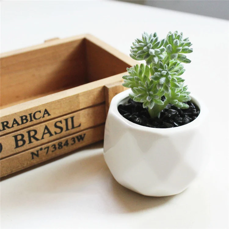 K Искусственный бонсай-суккулент Креативные украшения для домашнего стола искусственное украшение для сада растения с горшком - Цвет: K