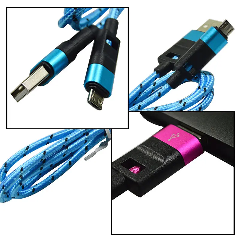 Effelon кабель micro usb заряжателя sync данным плетеный нейлоновый microusb для samsung