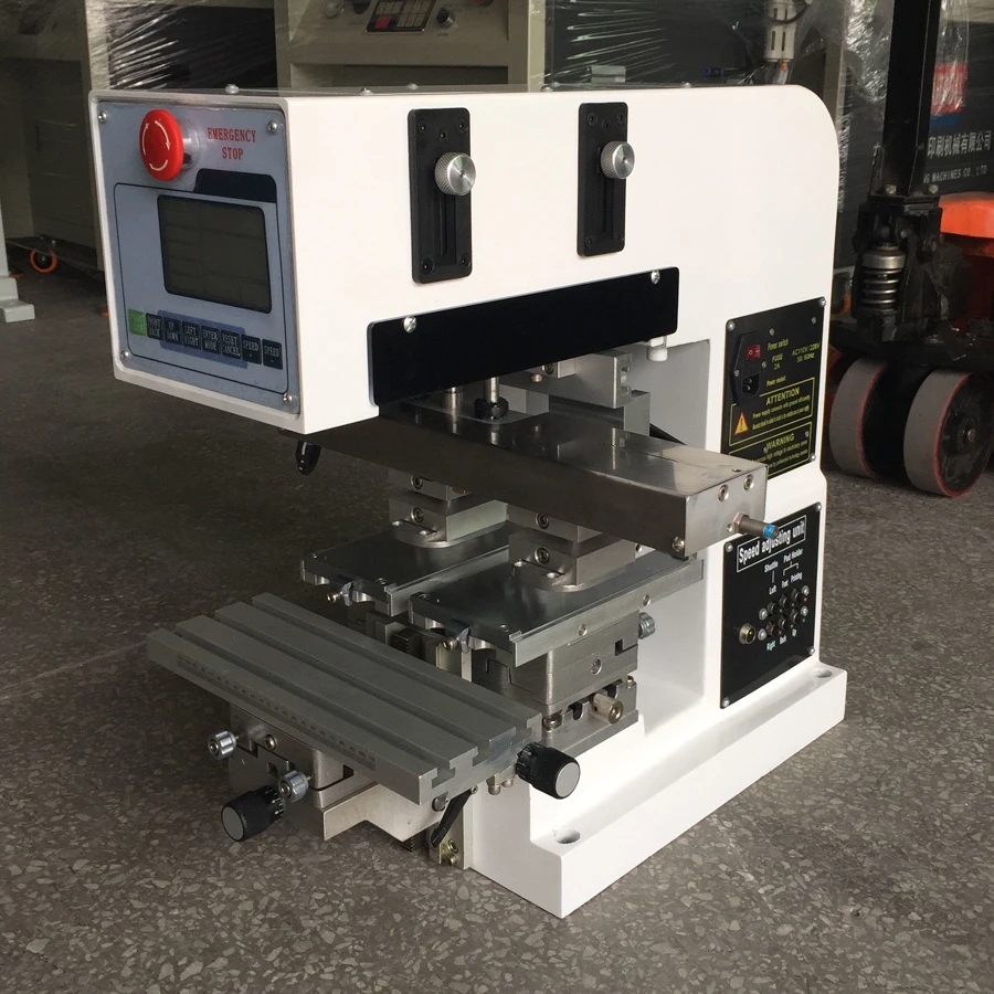 Настольный автоматический 2 цвета этикетки тампон печатная машина тампо принтер