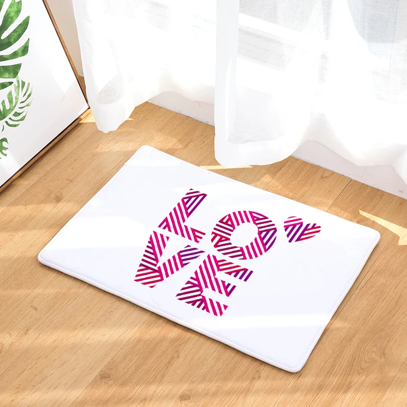 Фланелевые коврики для дверей в ванную комнату ног Длинные Коврики спальни | Дом