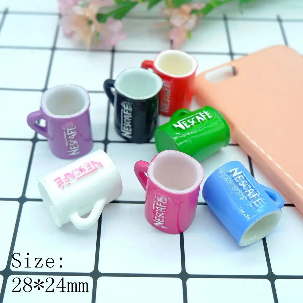 Кофейная чашка из смолы кабошоны для украшения телефона бант волос сделай сам |