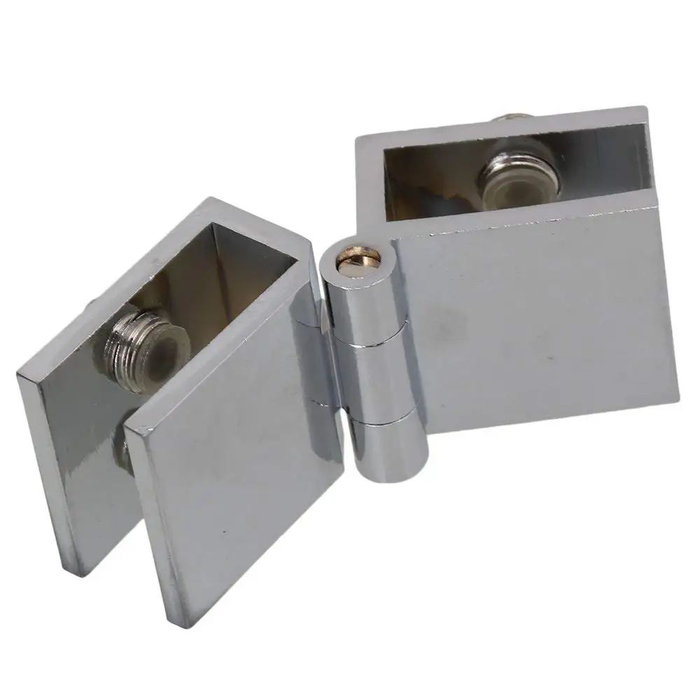 1PCS Glass Door Clamp Hinge Double Action 180 Degree Boarded | Строительство и ремонт