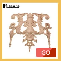 RUNBAZEF НАСТОЯЩИЙ ДЕРЕВЯННЫЙ уголок цветок резные части мебели украшения аксессуары домашний декор миниатюрные украшения