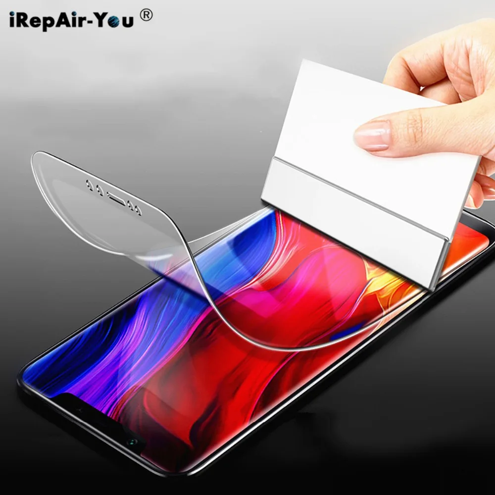 Мягкая Гидрогелевая пленка для Xiaomi Pocophone F2 Mi 9 8 SE Pro A2 Lite полноэкранная Защитная Redmi