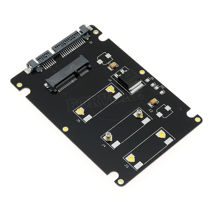 Mini PCIE SATA-&gtmSATA SSD Enclosure Adapter mSATA to SATA Case Converter Card | Компьютеры и офис