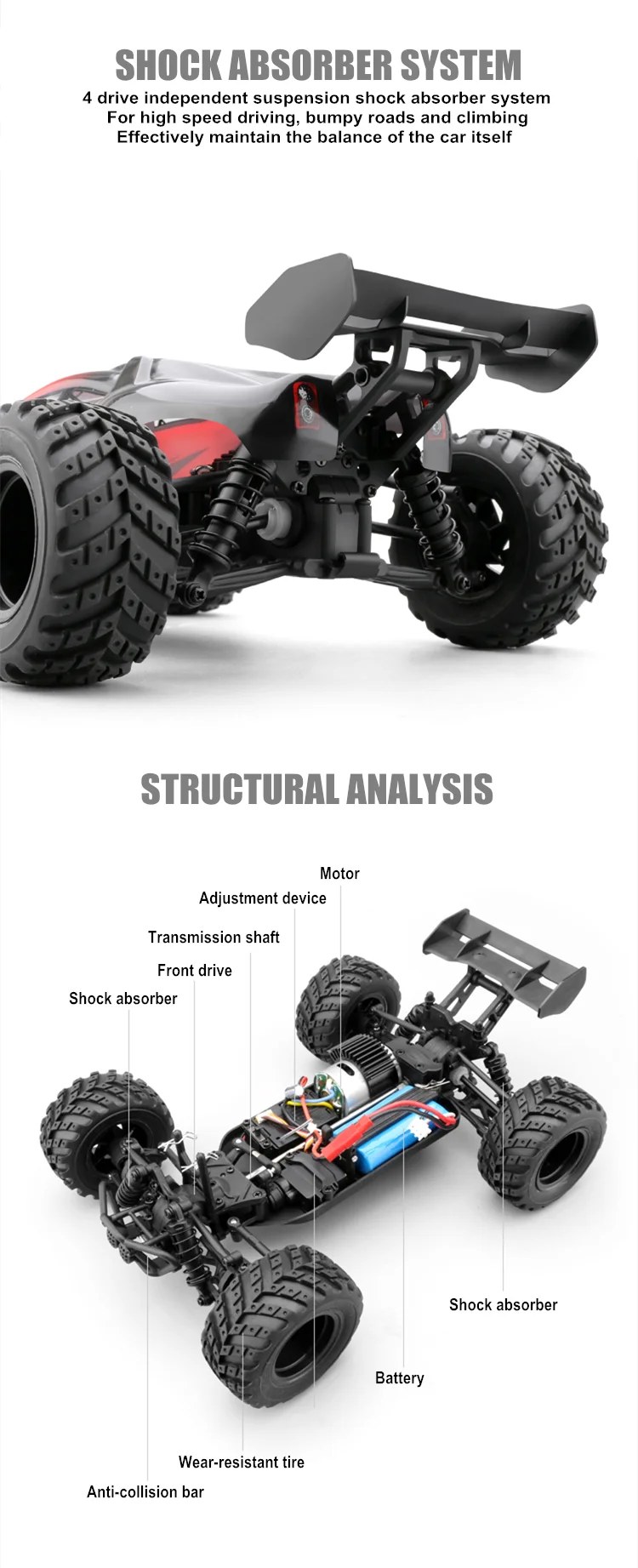 50 км/ч Bigfoot восхождение RC грузовик 1:18 масштаб 4x4 Радио RC внедорожный автомобиль водостойкий пульт дистанционного управления Грузовики Игрушки для детей автомобиль