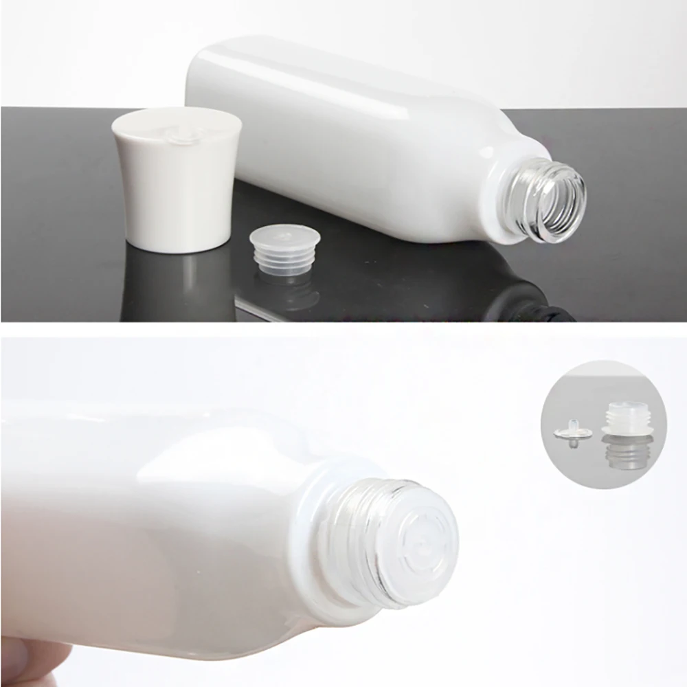 Пустая косметическая бутылка с распылителем 120 мл и помпой стеклянная для духов крема внутренней