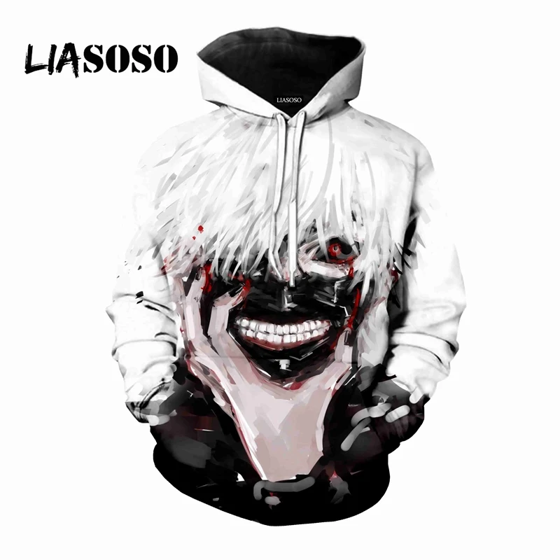 Новинка 2018 популярный аниме Токийский Гуль канеки liaseo с 3D принтом женские и