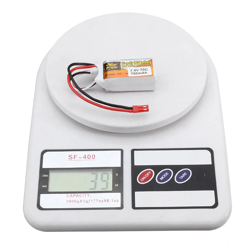 2 шт. ZOP Power 7 4 в 750 мАч 2S 70C Lipo Battery JST Plug | Игрушки и хобби