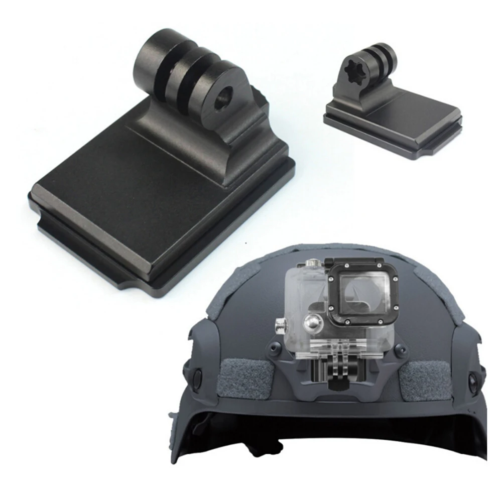 Алюминиевое фиксированное Крепление на шлем для камеры GOPRO Hero 1 2 3 + 4 Session 5 и NVG Mount
