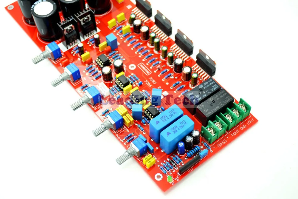 YJ TDA7294 2 1 Плата усилителя и UPC1237Speaker Защита 2*80 Вт + 160 сабвуфер | Электроника
