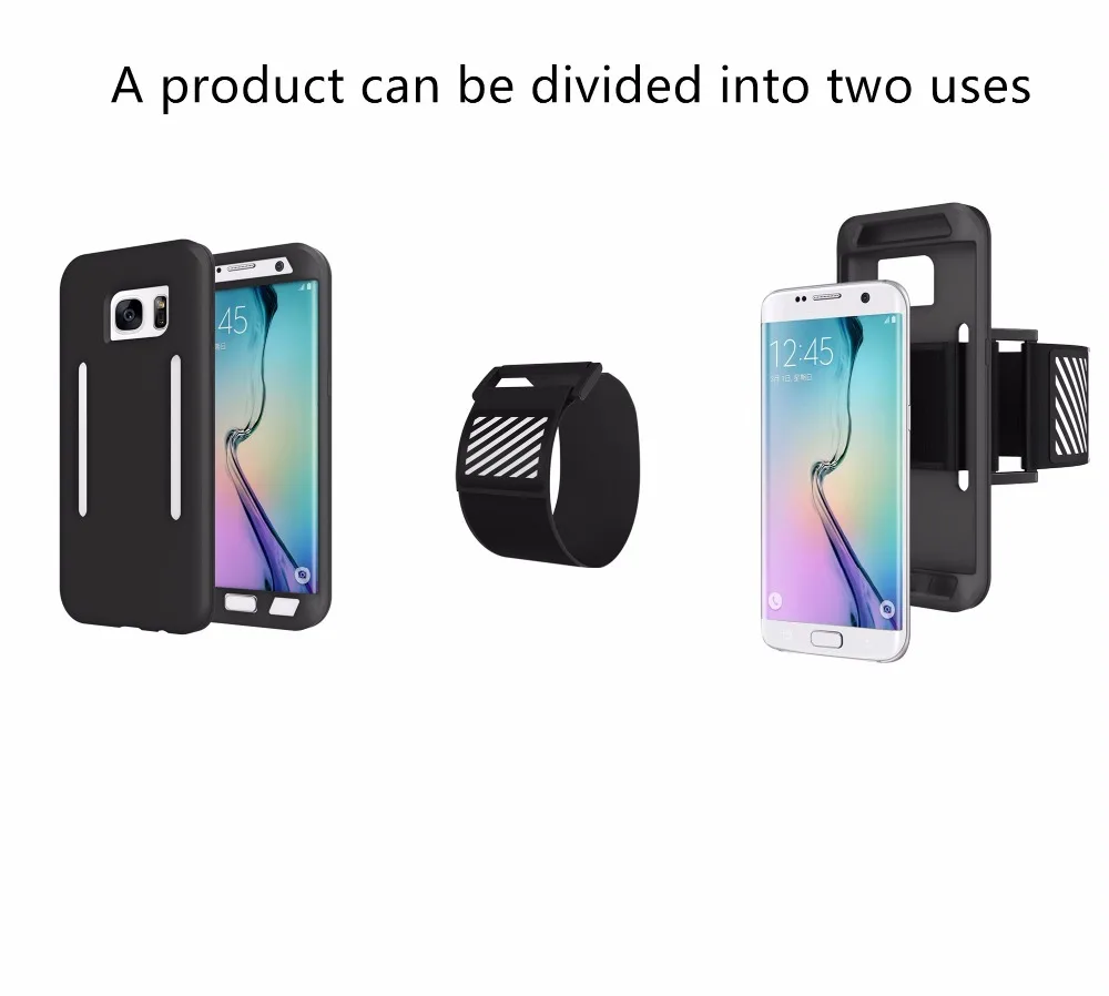 Sport Running Arm belt TPU phone case For Samsung Galaxy S7 S7edge shockproof Anti-fall Cases Note 7 |