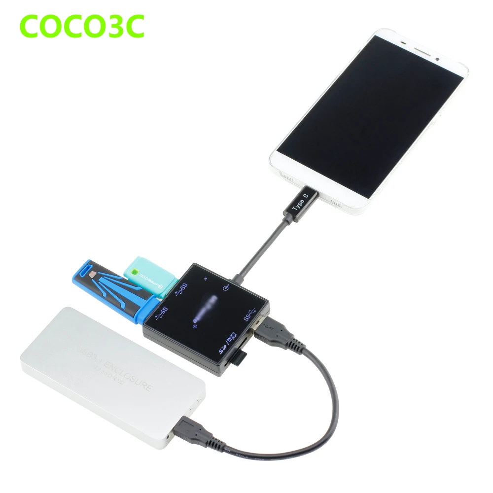 3 в 1 USB 3.1 Тип C до Порты 3.0 хаб USB-C для SD MMC/ micro SDXC TF Card Reader MacBook google nexus 6 P телефон OTG |