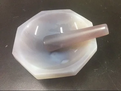 ID: 70mm High Quality Natural Agate Mortar and Pestle for Lab Grinding | Инструменты